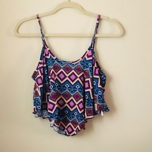 Pattern thin strap top